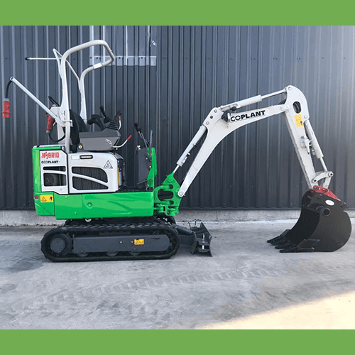 hybrid digger with bucket attachment